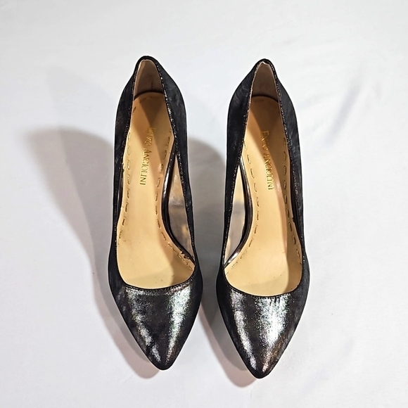 Enzo Angiolini Shoes - Enzo Angiolini Black/Gray Micro Suede Sz 8 Heels